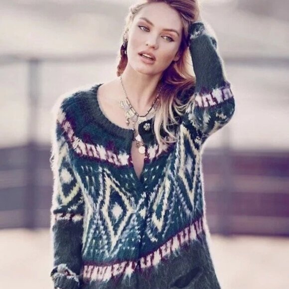 Free People Long Cardigan Size Small - Picture 7 of 8